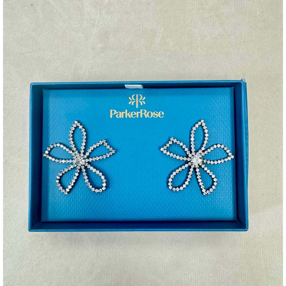 Parker Rose Whimsical Statement Flower Earrings